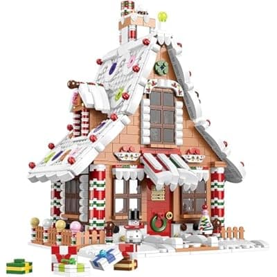 [hahaspil] hahaspil Christmas Gingerbread House Ornaments Building Set Toys, ​with Led Light, for Kids, Boys, Girls & Adults, Christmas Decorations for Tabletop & Home, Advent Calendar 2025 (1620 Pieces)