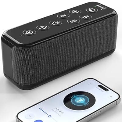 Rechargeable White Noise Machine with 3000mAh Battery - Bluetooth Sleep Sound Machines with Lullabies & Fan Sounds, Auto-Off Timer, Perfect for Office Privacy, Noise Canceling & Sleep Improvement