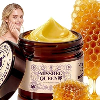[MISSBEE QUEEN] Bee Venom Skin Treatment Cream | Bee Venom Cream for Skin | Anti-Aging Cream | Wrinkles & Fine Lines | Oily & Sensitive & Dry Skin & Body | Day Cream | 2.1 oz / 60g